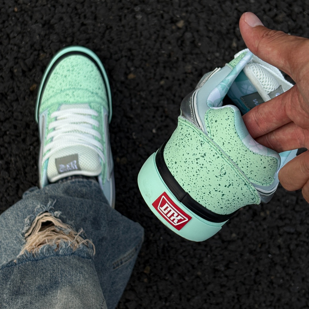 Vans Shoes Old Skool - Taze Nane Yeşili Şimşek Rengi Kalın